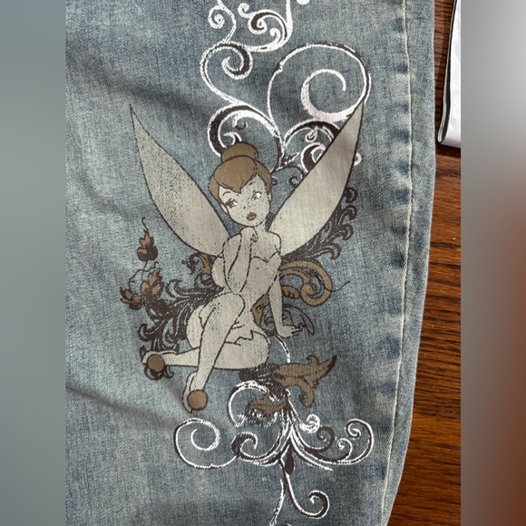 NWT Hot Topic Disney Tinkerbell low rise denim size 26 - Picture 8 of 11